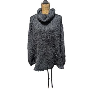 NWOT New Directions Studio Cozy Black Cowl Neck Sweater In Extra Large
